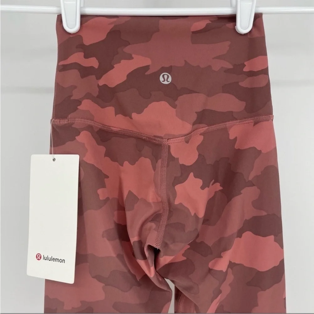 LULULEMON NWT ALIGN HIGH RISE PANT 28” LEGGINGS HERITAGE 365 CAMO BRIER ROSE 0 - Picture 5 of 6